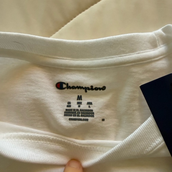 Champion White T-Shirt with Blue ACC Logo - Picture 4 of 7